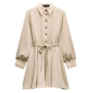 Zara Tan Button Down Dress - NWT Size XXL Women's